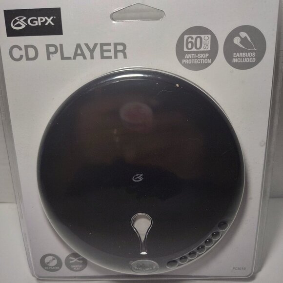 GPX Portable Personal CD Player Anti Skip with Earbuds PC301B- NEW - Sealed - Picture 1 of 2
